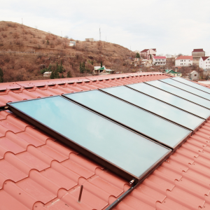 Solar hot water system flat plate collectors collectors